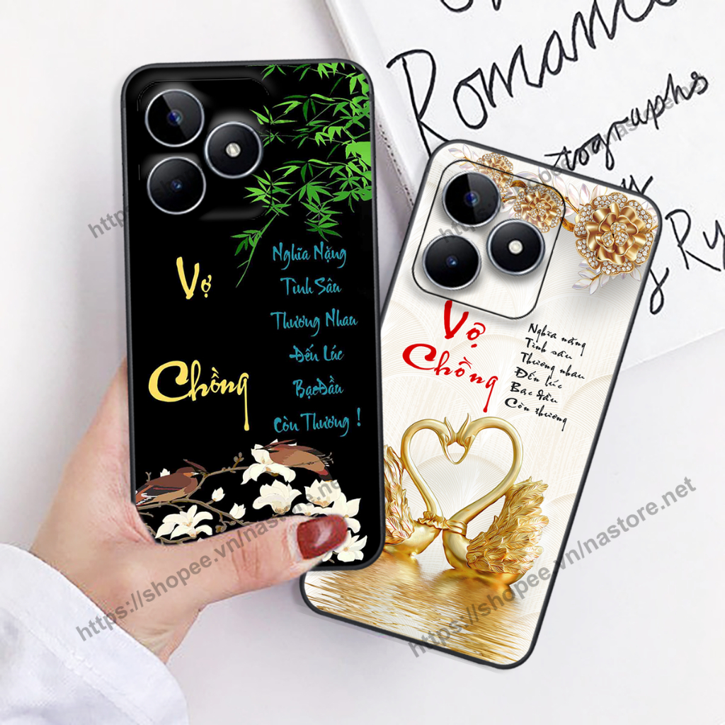 Ốp lưng REALME C51 thư pháp TÀI LỘC, TÂM AN, CHA MẸ ĐẸP Ý NGHĨA GIÁ RẺ