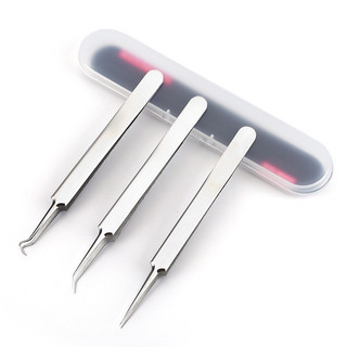 Nhíp Gắp Mụn Đầu Đen, Mụn Dưới Da Thông Minh Thép Không Gỉ - Combo 3 nhíp