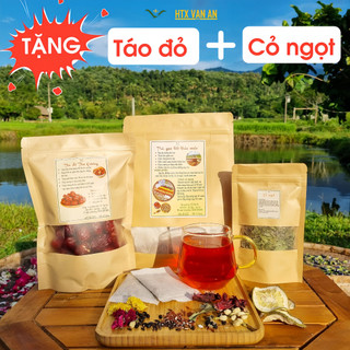 1KG Trà gạo lứt đậu đen Cao cấp Vạn An 15 thành phần lá nam thảo mộc mix