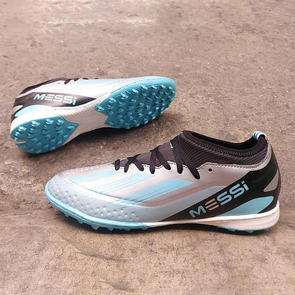 Giày bóng đá sân cỏ nhân tạo đinh TF Winbro Xspeed Messi xám xanh ngọc