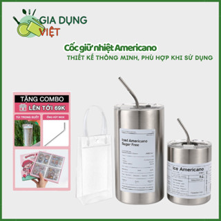 Cốc giữ nhiệt inox chuẩn 304 cao cấp, ly uống cafe giữ nhiệt dung tích 600ml, giữ nhiệt từ 8-12 giờ, tặng kèm ống hút