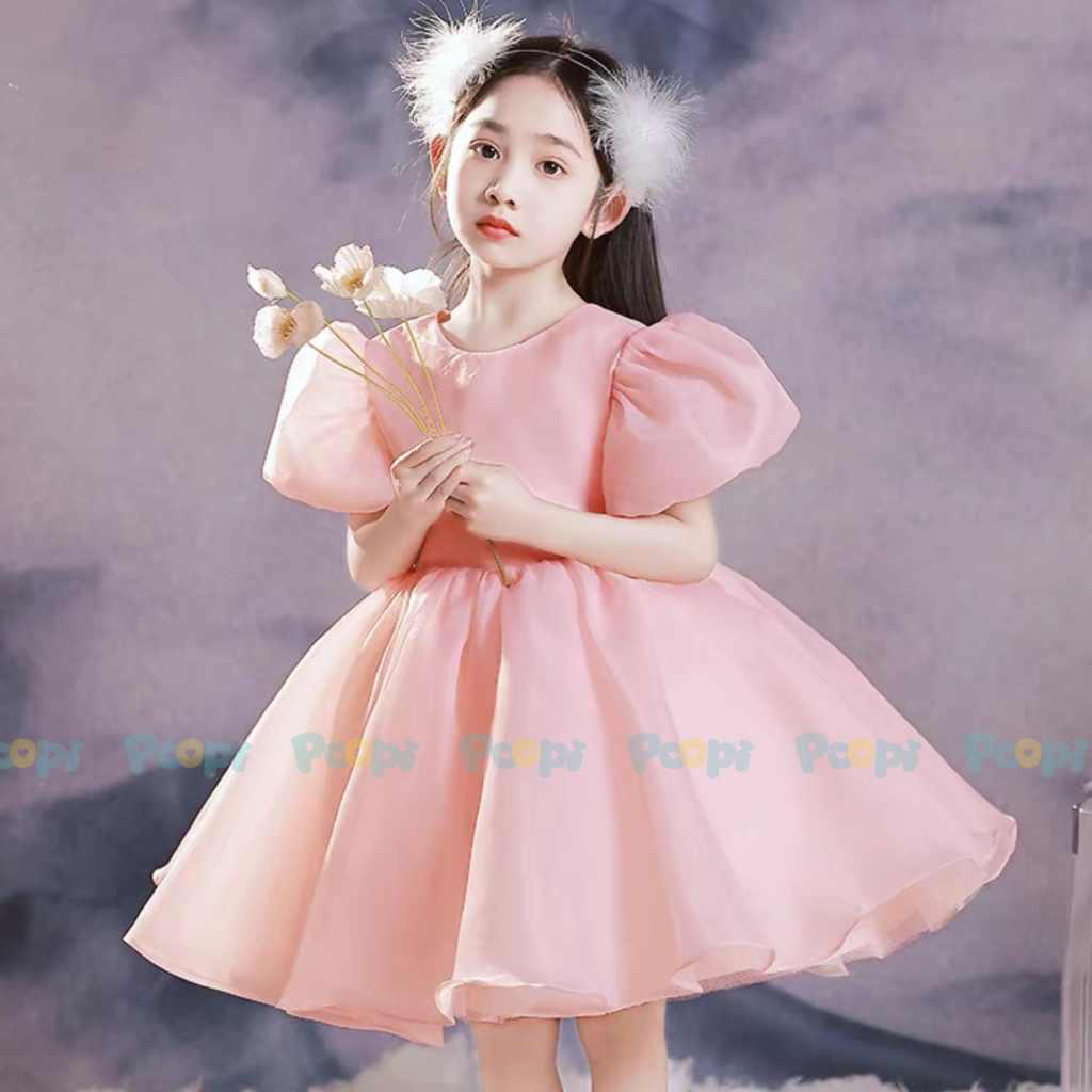 Váy Công Chúa Poopi Kiểu Xòe Bồng Cho Bé Gái Đi Chơi Đi Tiệc