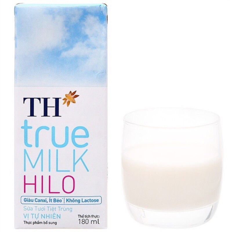 SỮA TH TRUEMILK HILO 1 lốc  giàu can xi , ít béo