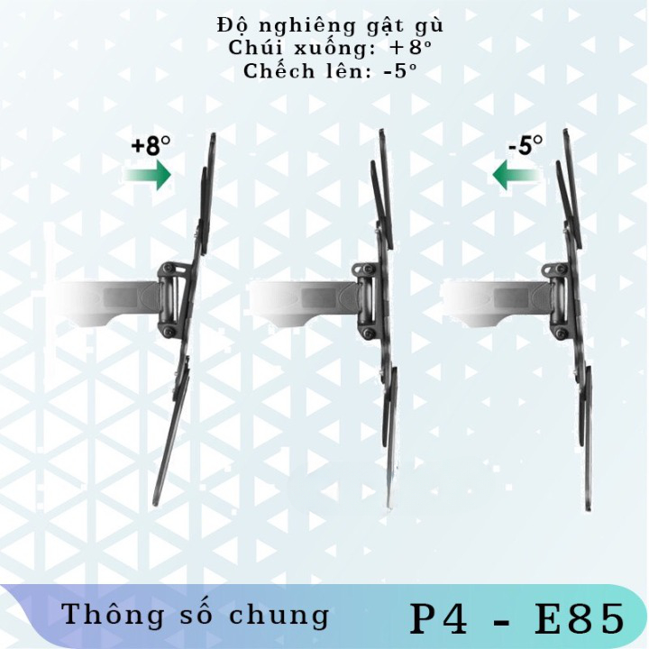 Giá treo tivi xoay đa năng NB P4 32 - 55 inch / E85 32 - 65 Inch ErgoTek- Khung Giá Treo Tivi Góc Tường Tiện Lợi