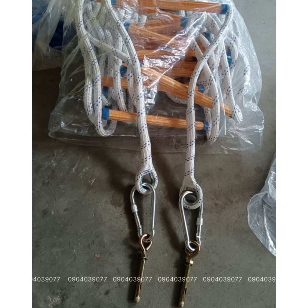 Thang thoát hiểm chung cư nhà cao tầng, thang dây cứu sinh 5- 25m - Eecu Store