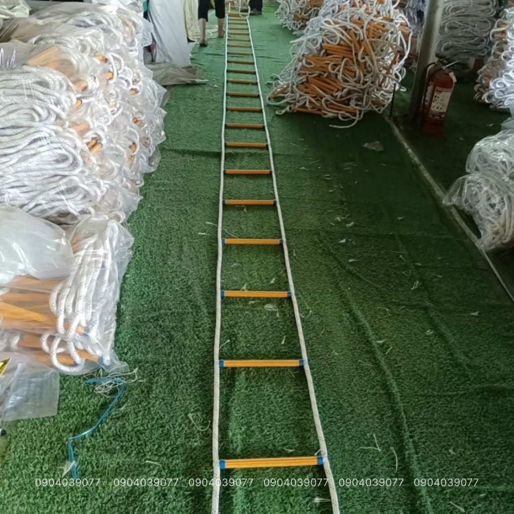 Thang thoát hiểm chung cư nhà cao tầng, thang dây cứu sinh 5- 25m - Eecu Store