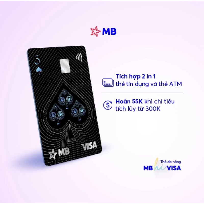 Thẻ Visa MBBank 3Bích