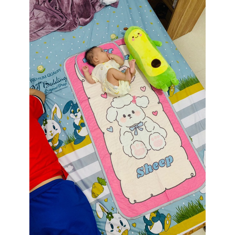 Gối chặn cho bé quả bơ 50cm tháo rời đai