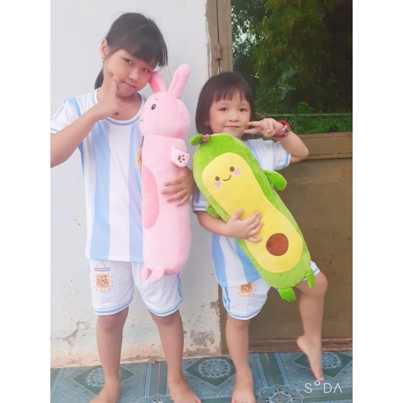 Gối chặn cho bé quả bơ 50cm tháo rời đai