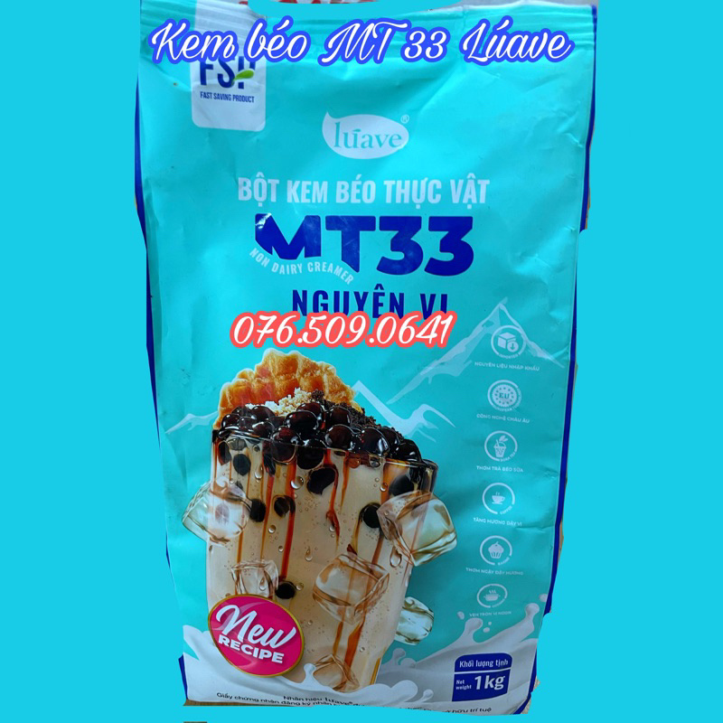 Bột sữa kem béo MT33 gói 1kg [Date mới]
