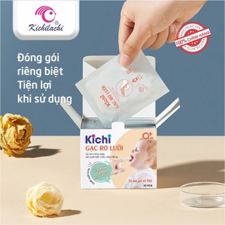 Gạc rơ lưỡi Kichilachi làm sạch và ngăn ngừa các vấn đề răng miệng cho bé sơ sinh date mới