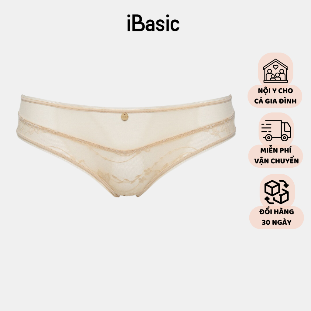  Quần lót nữ ren lưới chiếc lá bikini iBasic PANY089