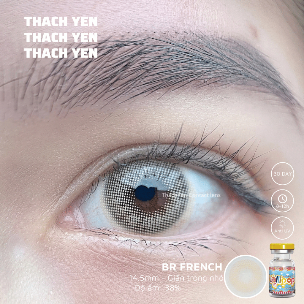 Kính áp tròng French Nâu - Lens cận từ 0 - 10 độ
