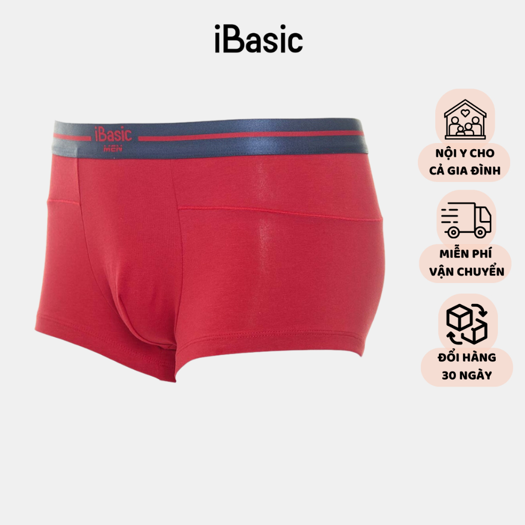 Quần lót nam trunk cotton USA iBasic PANM056