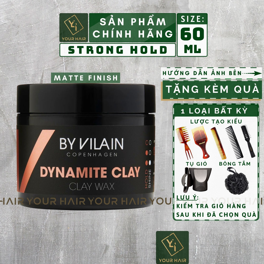 Sáp vuốt tóc By Vilain Dynamite Clay - 65ml