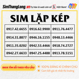 Sim 4G Lặp Kép, Sim Số Đẹp Sim Vinaphone, Sim Viettel, Sim Mobi, Sim Số Đẹp Giá Rẻ, đăng kí chính chủ