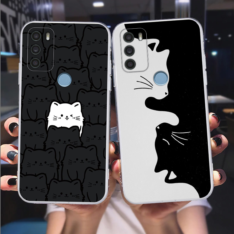 Ốp lưng Vsmart Star 5 dẻo mềm in chú mèo cute bảo vệ camera