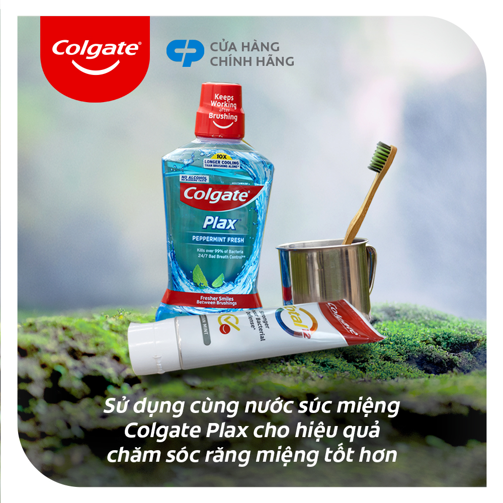 Bộ 3 Kem đánh răng Colgate Total Clean Mint hương bạc hà bảo vệ toàn diện 12 giờ 170g