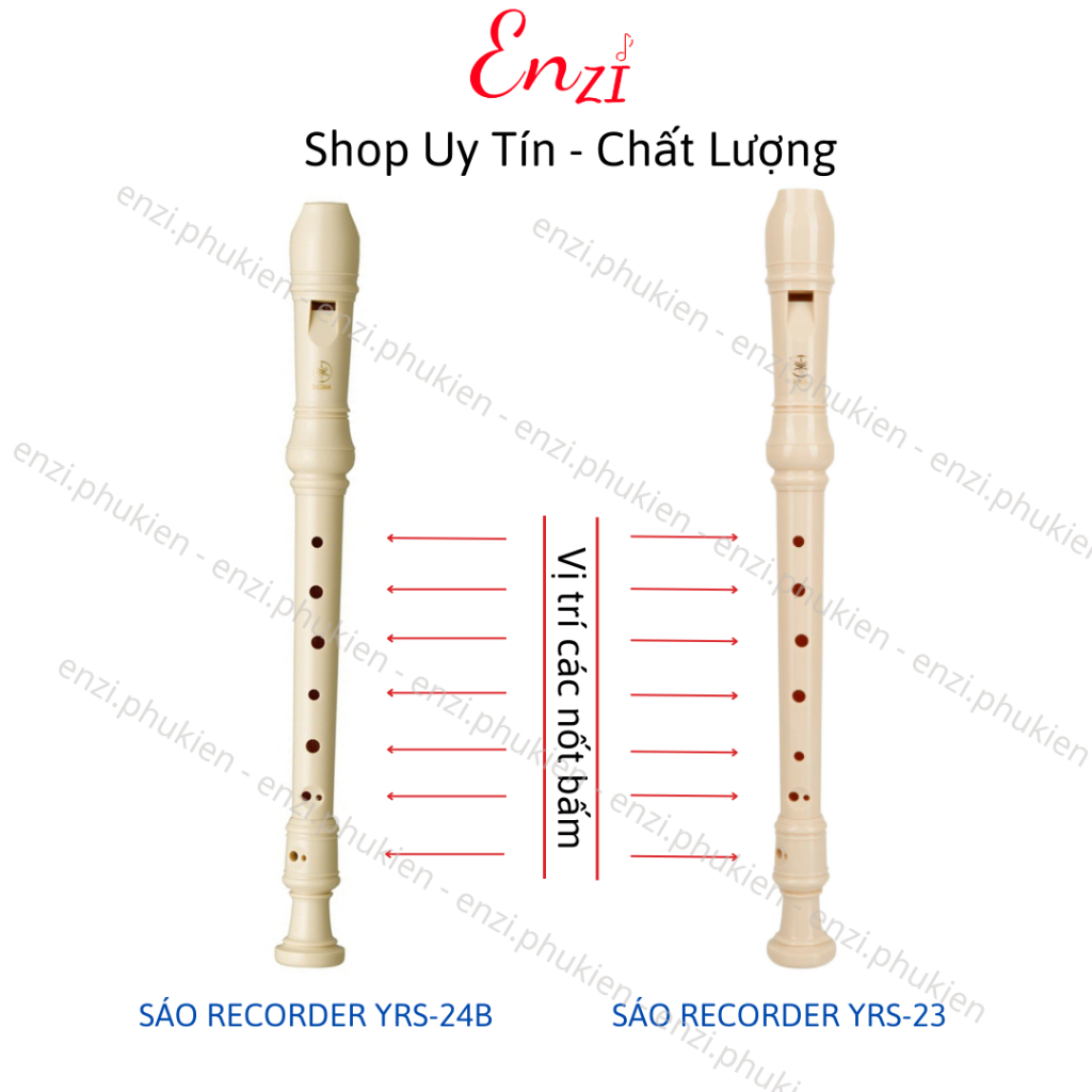 Sáo Recorder Soprano Yamaha YRS-24B Tone B Enzi