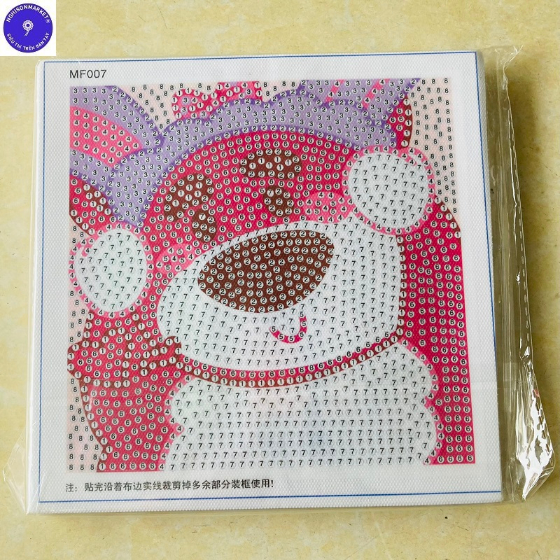 Bộ Tranh Đính Đá Tự Làm Mẫu Gấu Dâu Ngẫu Nhiên Tranh Đính Đá Họa Tiết Đá Đẹp 5D Rèn Luyện Tính Kiên Trì Khéo Léo