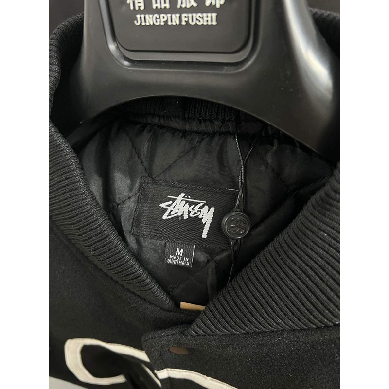 Áo Varsity - Stussy - Bomber Jacket logo trần bông new 2023