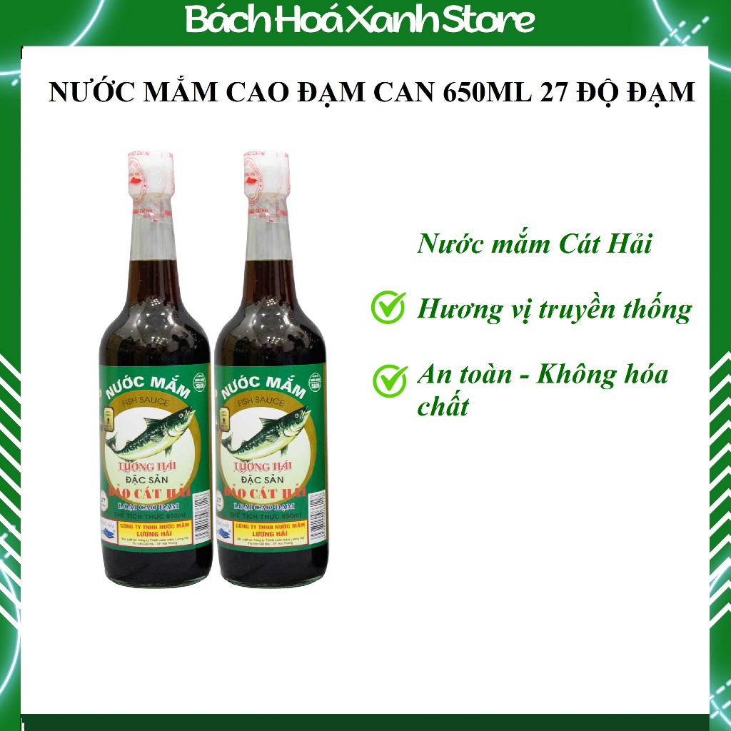 1 CHAI NƯỚC MẮM CAO ĐẠM CHAI 650ML 27 ĐỘ ĐẠM