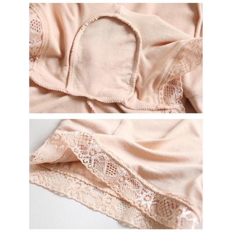 Quần đùi mặc trong váy cotton viền ren co dãn thoải mái