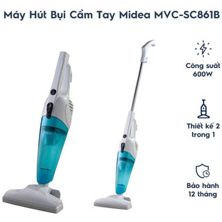 Máy hút bụi cầm tay midea mvc-sc861b/mvc-sc861r - chính hãng