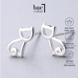 Khuyên Tai Bạc, Bông Tai Bạc Nữ Và Các Mẫu Khuyên Tai Cute Lấp Lánh,Chất Liệu Bạc 925 Sáng Bóng Không Gỉ - Bạc Corner