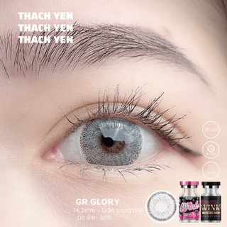 Lens Mắt Glory Xám Tây giãn nhỏ - 0-10 độ kính áp tròng