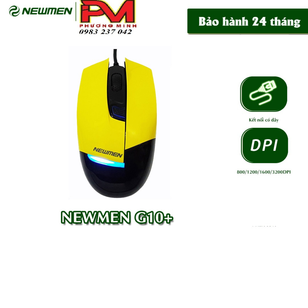 Chuột có dây Newmen G10+ Optical USB_ Hàng chuẩn chính hãng