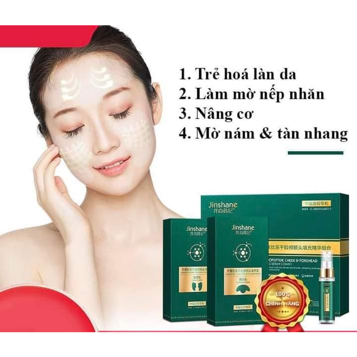 Bộ Đôi Tinh Chất Tái Tạo Tế Bào Gốc Collagen Jinshane..