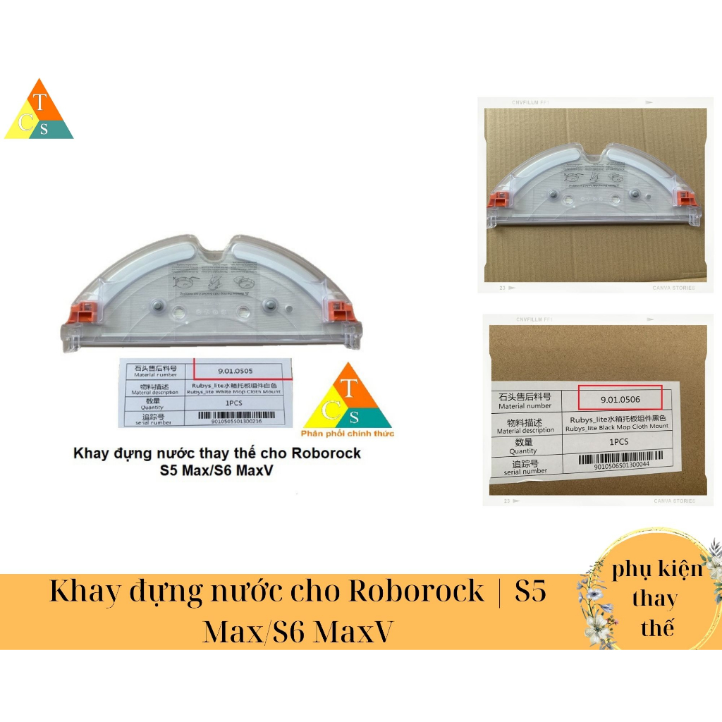Khay đựng nước cho Roborock | S5 Max/S6 MaxV