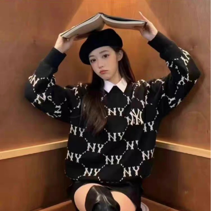 Áo len dệt thêu logo