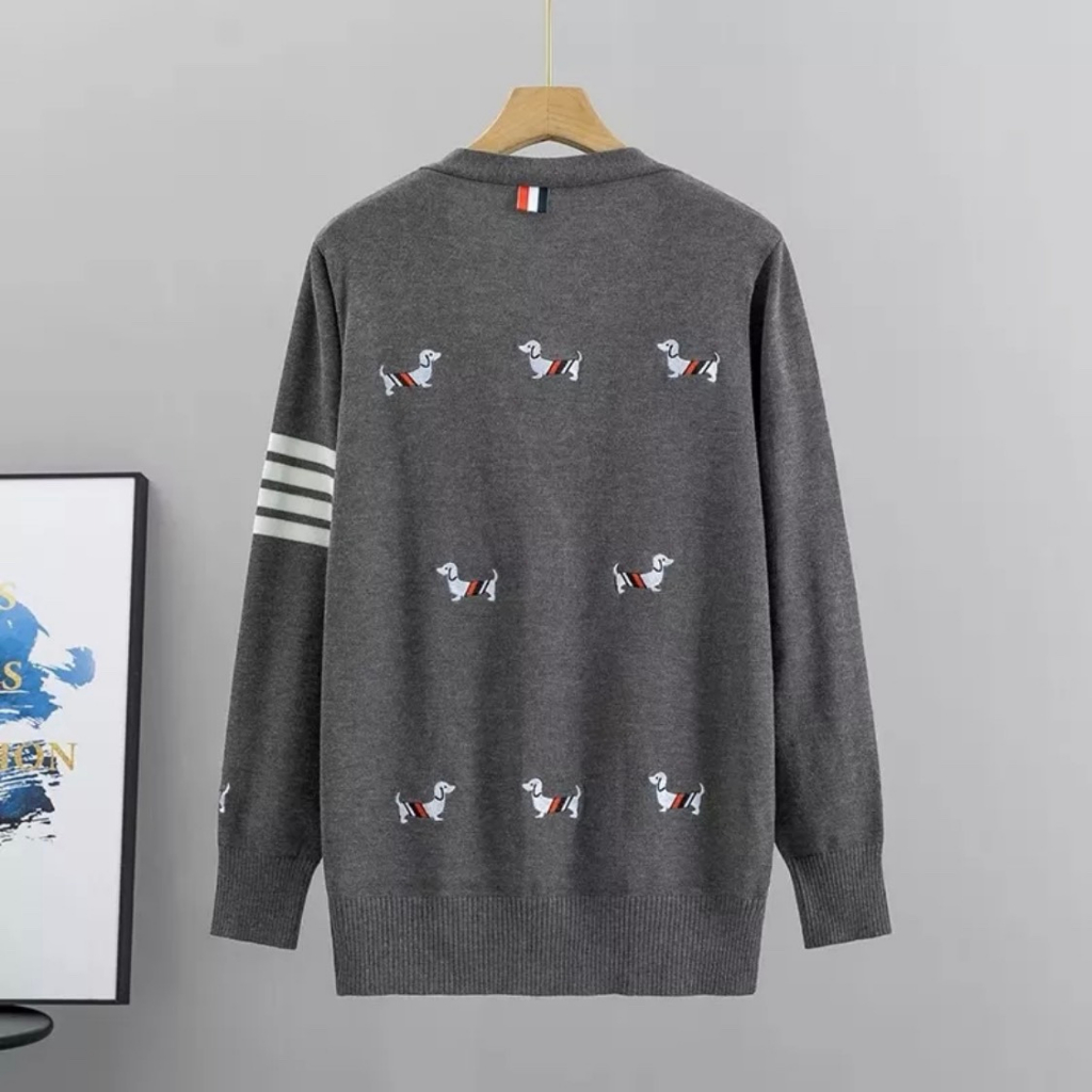 Áo Khoác Cardigan Thêu Hoạ Tiết Cún Chất Liệu Len Tăm Cao Cấp - Áo Cardigan Hottrend 2023