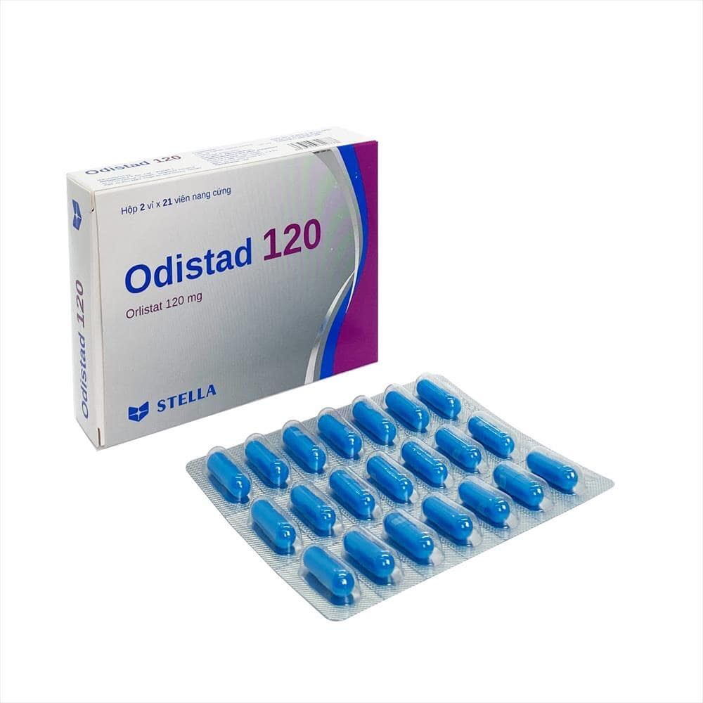 Viên uống giảm cân Odistat 120mg stella giảm mỡ thải mỡ an toàn
