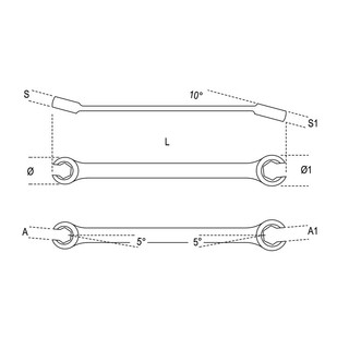 Bộ 3 cờ lê mở ống dầu Kobalt
