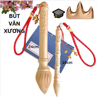 Bút gỗ Đào Văn Xương,Đế Kế bút Tam sơn✍️🎓 (kỵ tà và chiêu tài, cầu may mắn thi cử,thăng quan tiến chức)