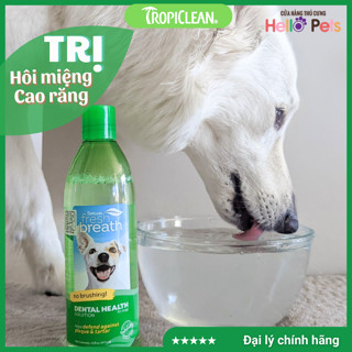 Nước uống thơm miệng sạch răng cho chó mèo Tropiclean
