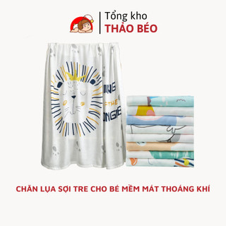 Chăn lụa sợi tre cho bé mềm mát thoáng khí