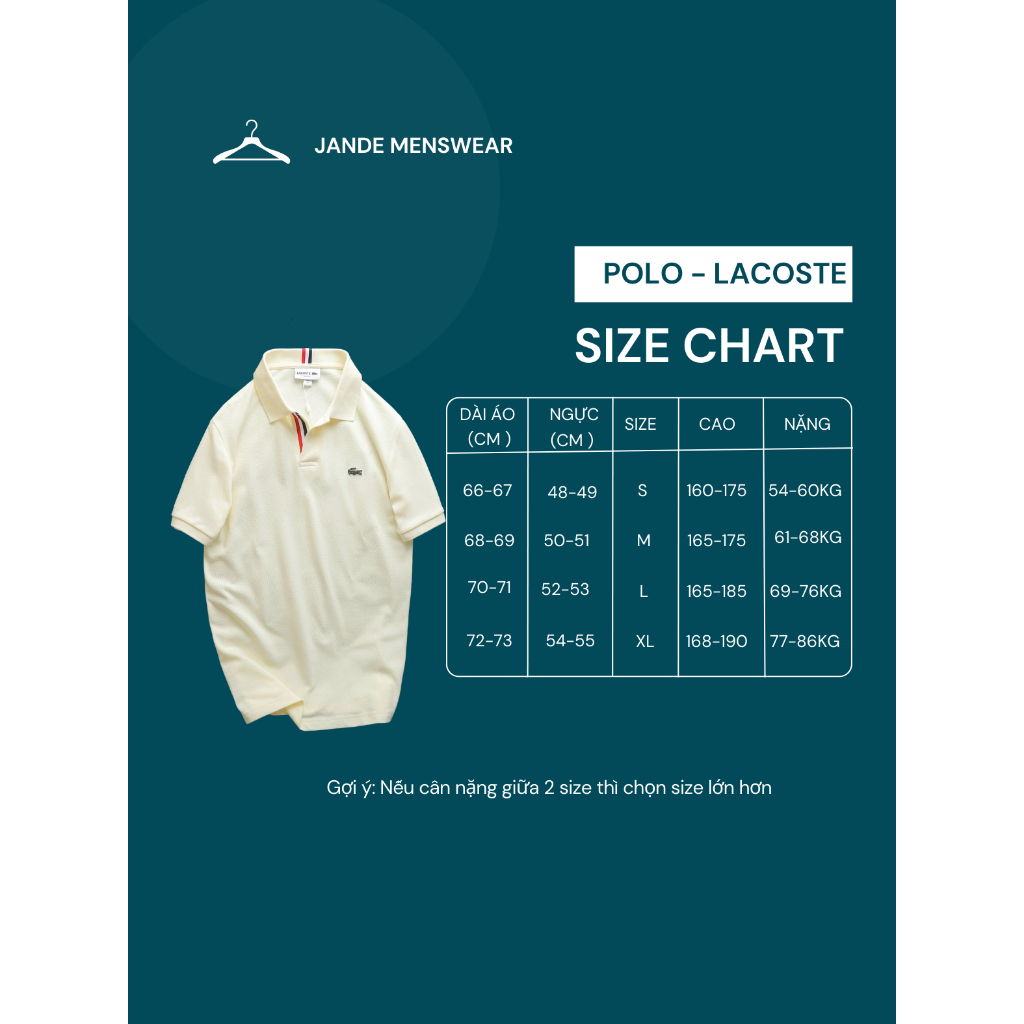 Áo Polo LC chất cotton gai Pique 4 chiều xịn sò basic thêu 3 sọc táo bạo cổ áo