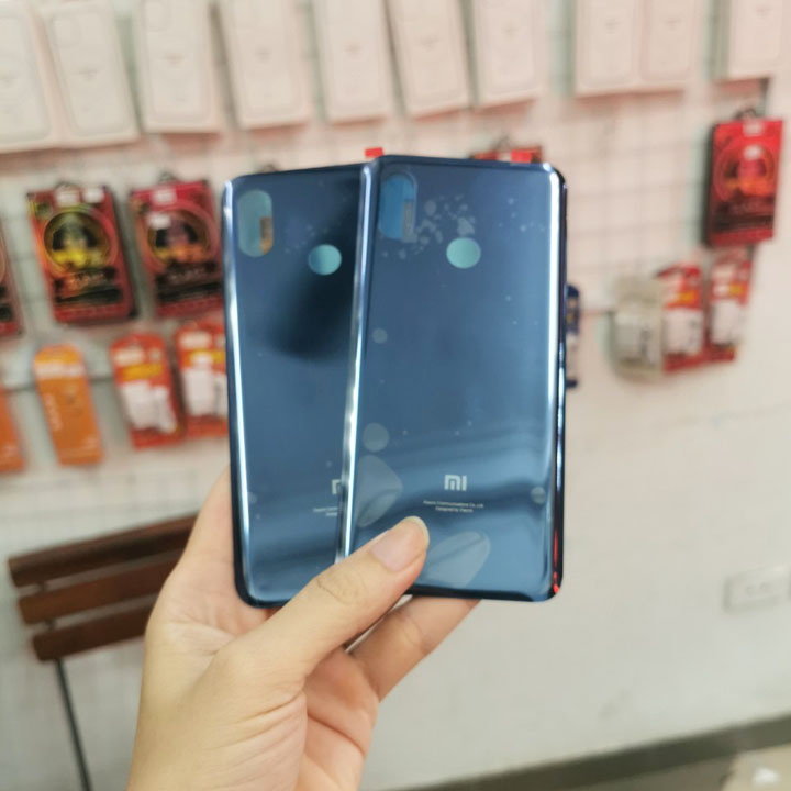 Nắp lưng xiaomi mi 8 xanh dương, thay mặt lưng điện thoại xiaomi mi8