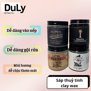 Sáp vuốt tóc nam CLAY WAX tạo kiểu tóc bồng đẹp 100ml hàng chuẩn chất lượng
