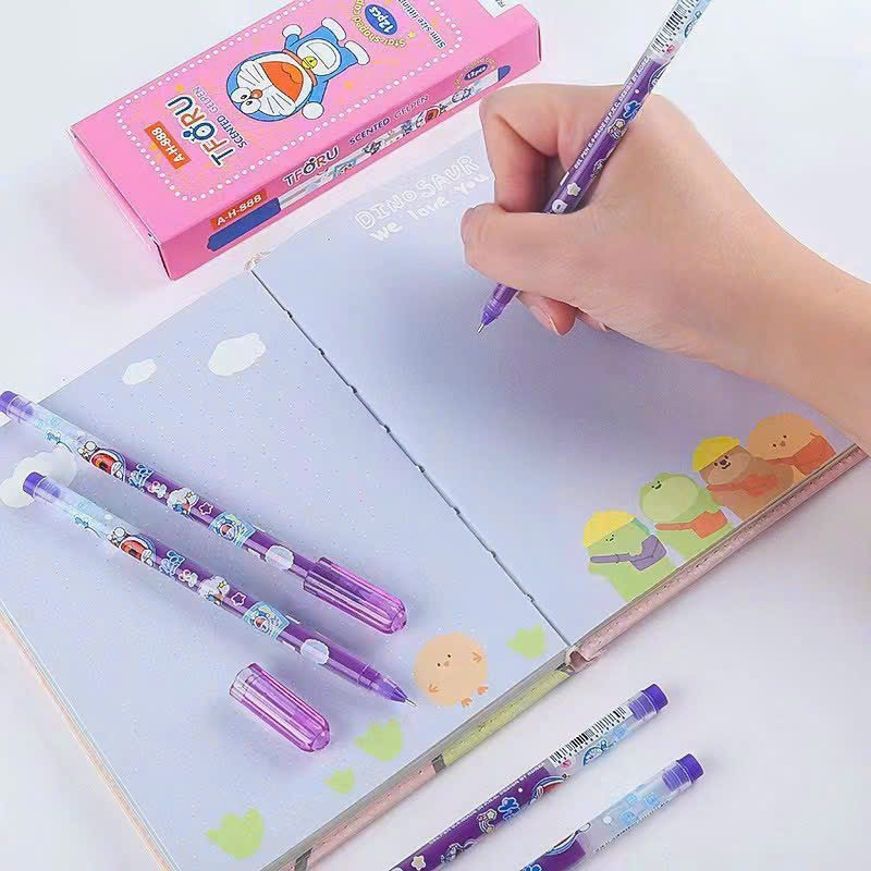 Hộp 12 cây bút gel nho Thoru  nét nhỏ dành cho học sinh tiểu học