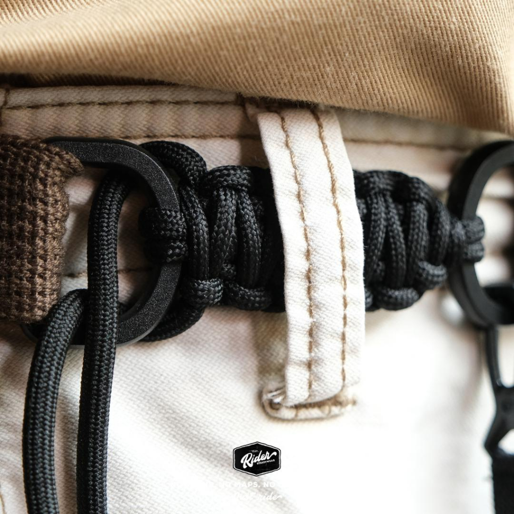 Thắt lưng vải kèm ví đựng thẻ thời trang Rider Belt phong cách retro, bụi bặm