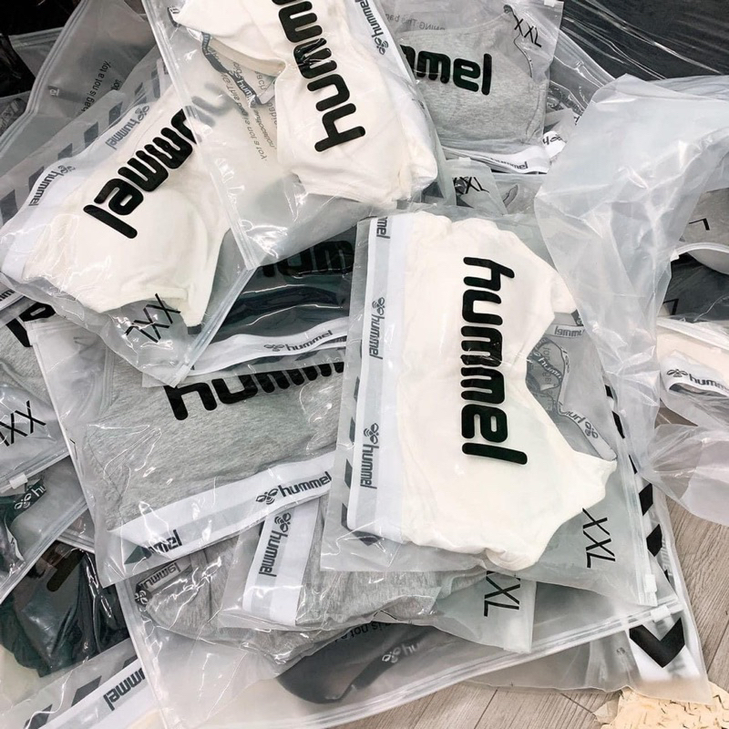 Áo bra Xuất Hummel full túi zip