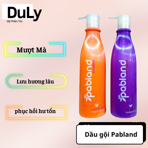 Cặp dầu gội xả PABLAND phục hồi tóc yếu hư tổn siêu mềm mượt và đàn hồi