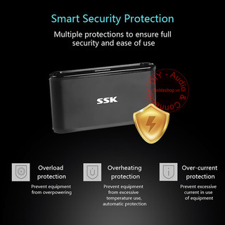 Đầu đọc thẻ nhớ USB 3.0 SD Micro SD TF CF SSK SCRM-630 -High-speed USB 3.0 multi-function memory card data reader