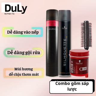 Gôm xịt tóc nam kèm sáp vuốt tóc OSIS+ cao cấp tặng lược tròn tạo kiểu
