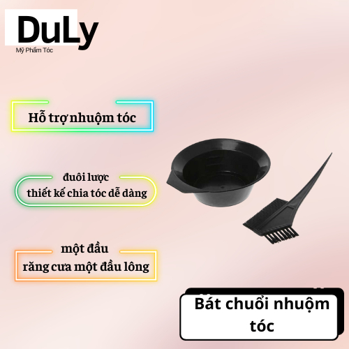 Chổi nhuộm bát nhuộm vào màu nhuộm chất lượng cao